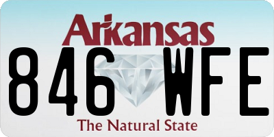 AR license plate 846WFE