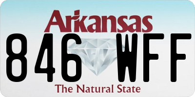 AR license plate 846WFF
