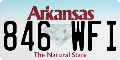 AR license plate 846WFI