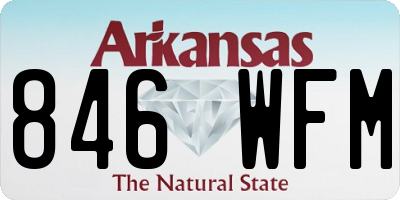 AR license plate 846WFM