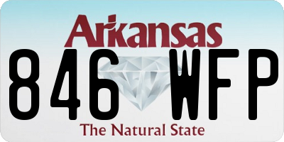 AR license plate 846WFP