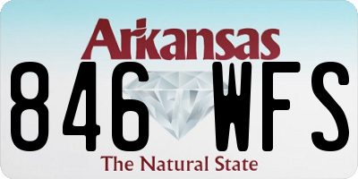 AR license plate 846WFS