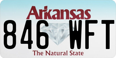 AR license plate 846WFT