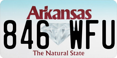 AR license plate 846WFU