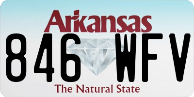 AR license plate 846WFV