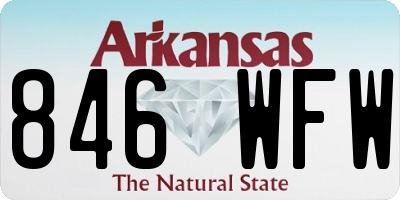 AR license plate 846WFW
