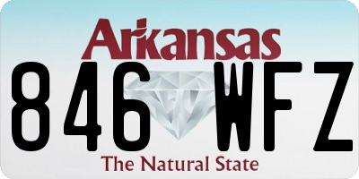AR license plate 846WFZ