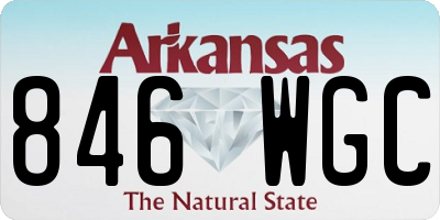 AR license plate 846WGC