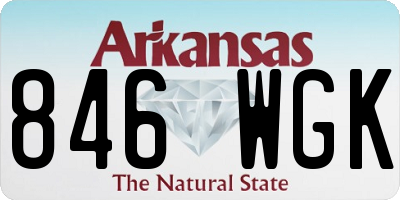 AR license plate 846WGK