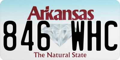 AR license plate 846WHC
