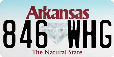 AR license plate 846WHG