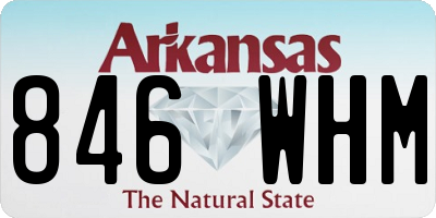 AR license plate 846WHM