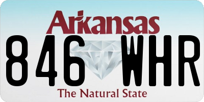 AR license plate 846WHR