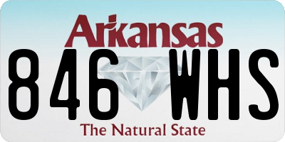 AR license plate 846WHS