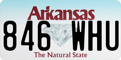 AR license plate 846WHU