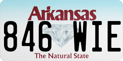 AR license plate 846WIE