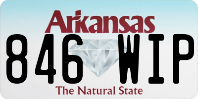 AR license plate 846WIP