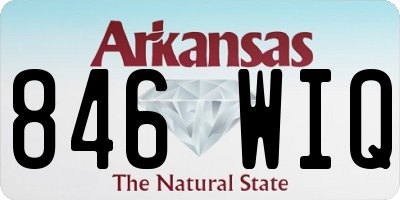AR license plate 846WIQ