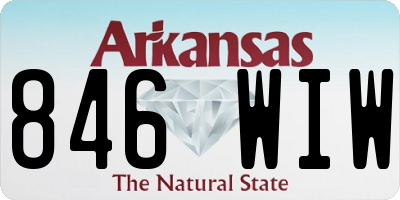 AR license plate 846WIW