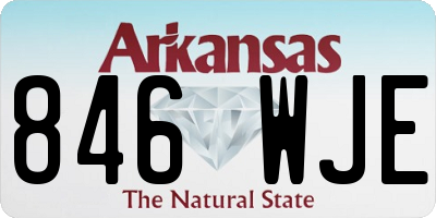 AR license plate 846WJE