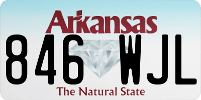 AR license plate 846WJL