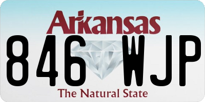 AR license plate 846WJP