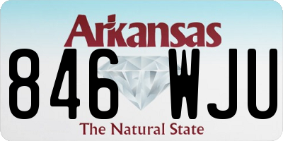 AR license plate 846WJU