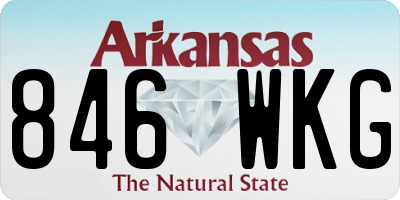 AR license plate 846WKG