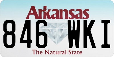 AR license plate 846WKI