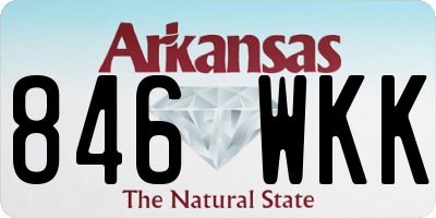 AR license plate 846WKK