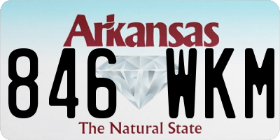 AR license plate 846WKM