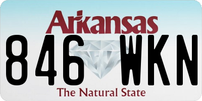 AR license plate 846WKN