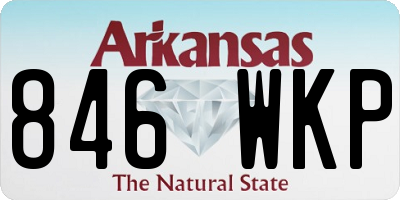 AR license plate 846WKP