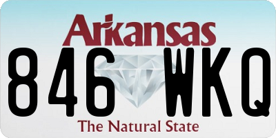 AR license plate 846WKQ