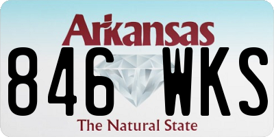 AR license plate 846WKS