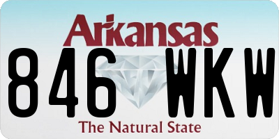 AR license plate 846WKW