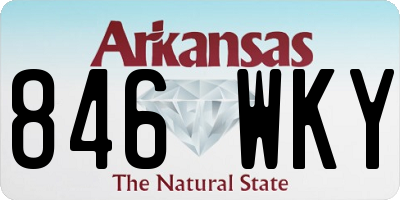 AR license plate 846WKY