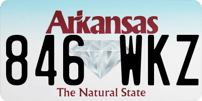 AR license plate 846WKZ