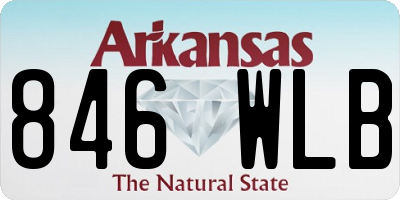AR license plate 846WLB