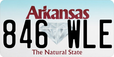 AR license plate 846WLE