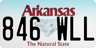 AR license plate 846WLL