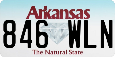 AR license plate 846WLN