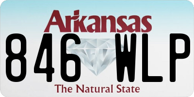 AR license plate 846WLP