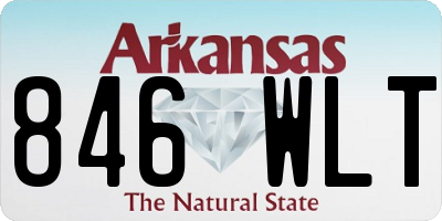 AR license plate 846WLT