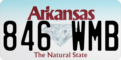 AR license plate 846WMB