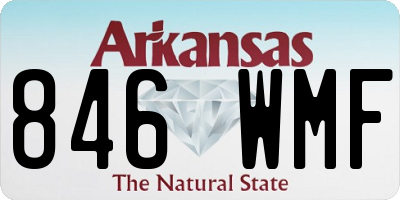 AR license plate 846WMF