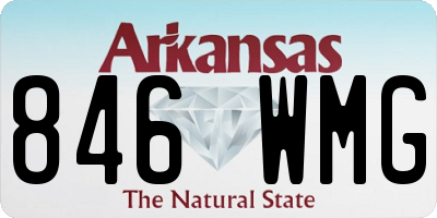 AR license plate 846WMG
