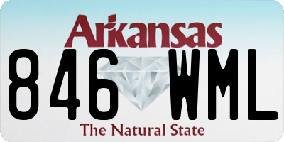 AR license plate 846WML