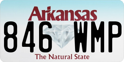 AR license plate 846WMP
