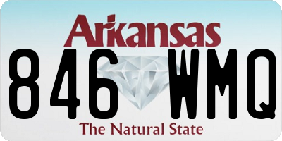AR license plate 846WMQ